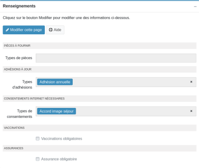 paramétrer l'activité pour demander un consentement