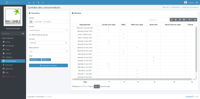 synthèse des consommations